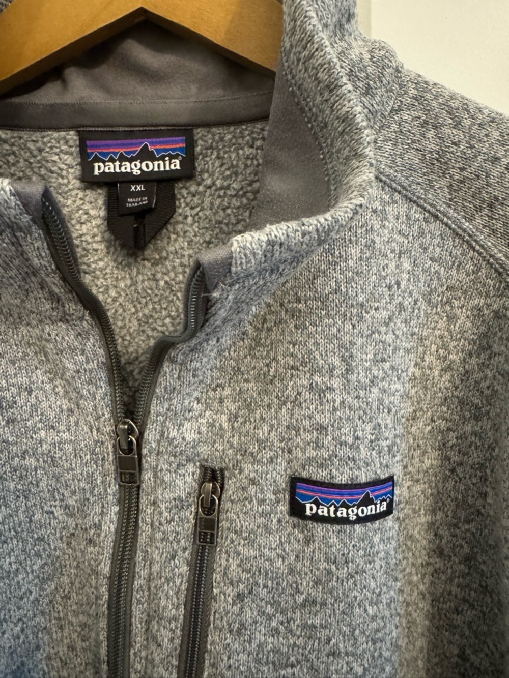 Patagonia Men’s Gray Heather Full-Zip Performance Fleece Jacket